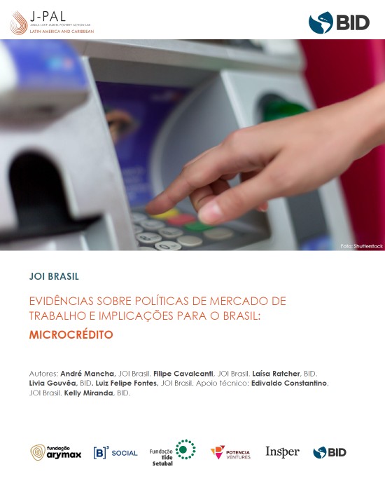 Capa de Evidências sobre políticas de mercado de trabalho e implicações para o Brasil: Microcrédito