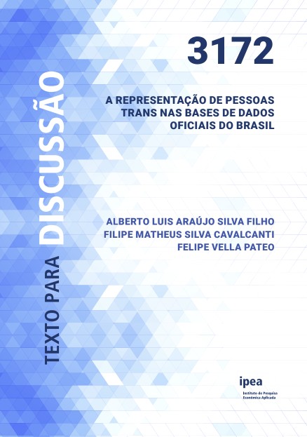 Capa de A representação de pessoas trans nas bases de dados oficiais do Brasil